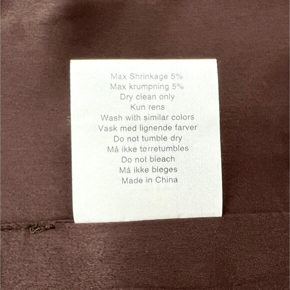 HOSBJERG Joe Dolly Tube Top Womens Medium Burgundy Faux Vegan Leather Strapless - Picture 11 of 11